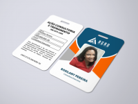 Crachá Colorido Frente e Verso.